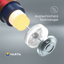 VARTA Alkaline Batterie Longlife Max Power, E-Block (9V)