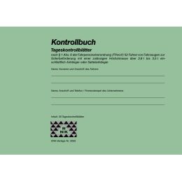RNK Verlag Kontrollbuch, DIN A5 quer, 32 Blatt