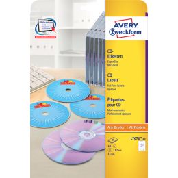 AVERY Zweckform CD-Etiketten SuperSize, wei, glnzend