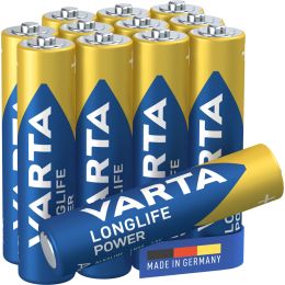 VARTA Alkaline Batterie LONGLIFE Power, Micro AAA, 8+4