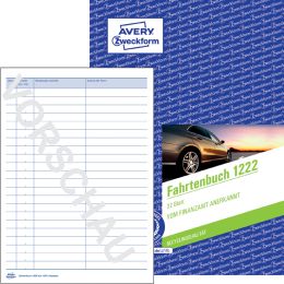 AVERY Zweckform Formularbuch Fahrtenbuch, A6 quer