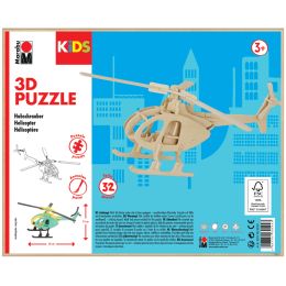 Marabu KiDS 3D Puzzle Hubschrauber, 32 Teile