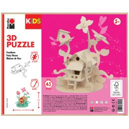 Marabu KiDS 3D Puzzle Feenhaus, 43 Teile