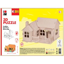 Marabu KiDS 3D Puzzle Strandhaus, 27 Teile