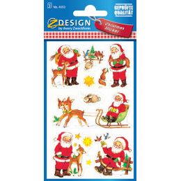 AVERY Zweckform ZDesign Weihnachts-Sticker Weihnachtsmann