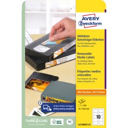 AVERY Zweckform Stick+Lift Disketten-Etiketten 3,5, wei