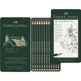 FABER-CASTELL Bleistift CASTELL 9000, 12er Art Set