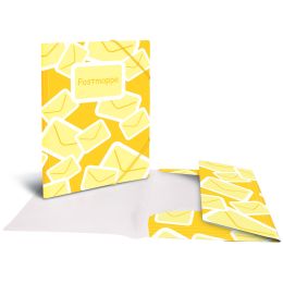 HERMA Postmappe mit Gummizug, DIN A4, PP, gelb