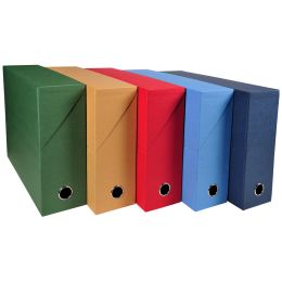 EXACOMPTA Archivbox, DIN A4, Karton, 90 mm, farbig sortiert