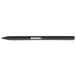 Kores Einweg-Kugelschreiber K-Pen Super Slide K0, schwarz
