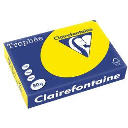Clairefontaine Multifunktionspapier Trophe, A4, neongelb