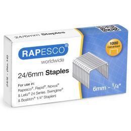 RAPESCO Heftklammern 21/4 mm, verzinkt, 2.000 Stck