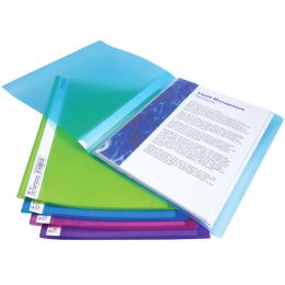 RAPESCO Sichtbuch, DIN A4, PP, 20 Hllen, farbig sortiert
