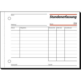 sigel Formularbuch Tagelohnbuch, A5 quer, 3 x 40 Blatt, SD
