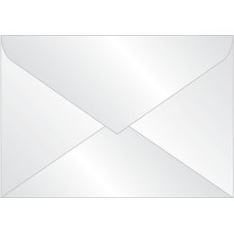 sigel Umschlag, C6, transparent, gummiert, 100 g/qm