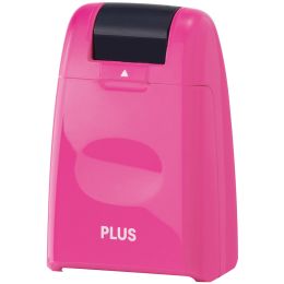 PLUS JAPAN Datenschutz-Rollstempel Standard, pink
