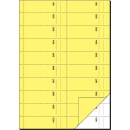 sigel Formularbuch Bonbuch, A4, 1000 Abrisse, gelb