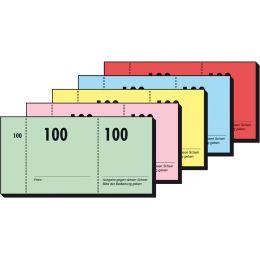 sigel Nummernblock 1-100, 105 x 50 mm, 100 Blatt