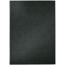 sigel Speisekarten-Mappe, A5, schwarz, Gummi-Bindung, blanko