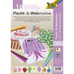 folia Flecht- & Webmotive Set, DIN A4, 16 Blatt