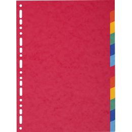 EXACOMPTA Karton-Register, DIN A4, 12-teilig