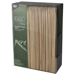 PAPSTAR Schaschlikspieße pure, aus Bambus, Länge: 200 mm