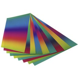 folia Regenbogenpapiermappe, 225 x 320 mm, 100 g/qm