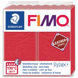 FIMO EFFECT LEATHER Modelliermasse, taubengrau, 57 g