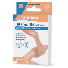 Lifemed Finger-Strips Flexible, hautfarben, 10er
