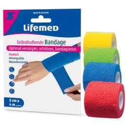 Lifemed selbsthaftende Bandage, 50 mm x 4,0 m