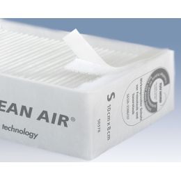 tesa Feinstaubfilter CLEAN AIR, Größe S, Maße: 100 x 80 mm
