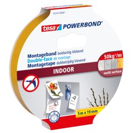 tesa Powerbond Montageband INDOOR, 19 mm x 5,0 m