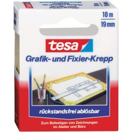tesa Grafik- und Fixierkreppband, 19 mm x 10 m
