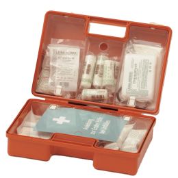 LEINA Erste-Hilfe-Koffer SAN, Inhalt DIN 13169, orange