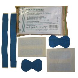 LEINA Pflasterset 40-teilig, elastisch/wasserfest, blau