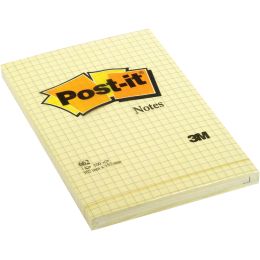 Post-it Haftnotizen, 102 x 152 mm, liniert, gelb