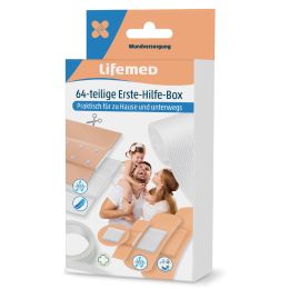 Lifemed Erste-Hilfe-Pflaster-Box, 64-teilig