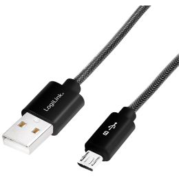 LogiLink Daten- & Ladekabel, USB - Micro USB Stecker, 1,0 m