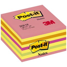 Post-it Haftnotiz-Wrfel, 76 x 76 mm, Neon-Pinktne