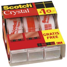 Scotch Klebefilm Crystal Clear 600, Caddy Pack