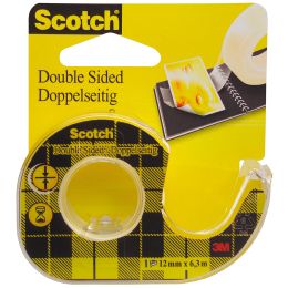 Scotch doppelseitiger Klebefilm 665, 12 mm x 7,9 m