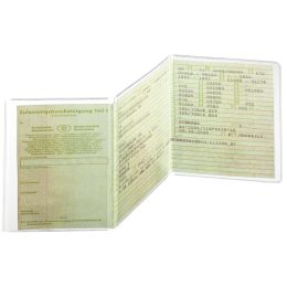 DURABLE Ausweishülle, aus PP, dreiteilig, transparent