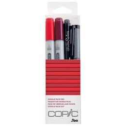 COPIC Marker ciao, 4er Set Doodle Pack Red