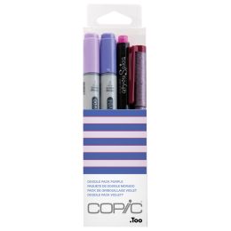 COPIC Marker ciao, 4er Set Doodle Pack Purple