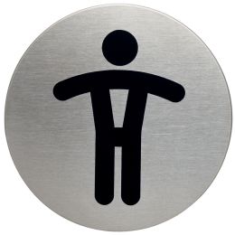 DURABLE Piktogramm WC Damen & Herren, Durchmesser: 83 mm