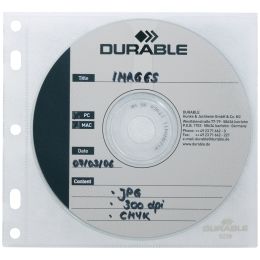 DURABLE CD-/DVD-Hülle COVER FILE, PP, transparent