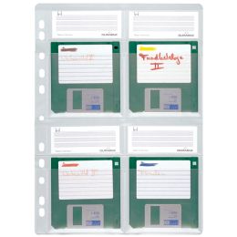 DURABLE Disketten-Hülle, für 4 x 3,5 Disketten, DIN A4