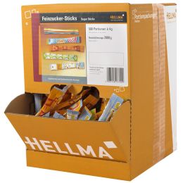 HELLMA Feinzucker-Sticks, im Displaykarton