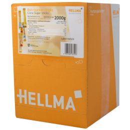 HELLMA Rohrzucker-Sticks, im Displaykarton