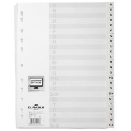 DURABLE Kunststoff-Register, A-Z, A4, 20-teilig, wei